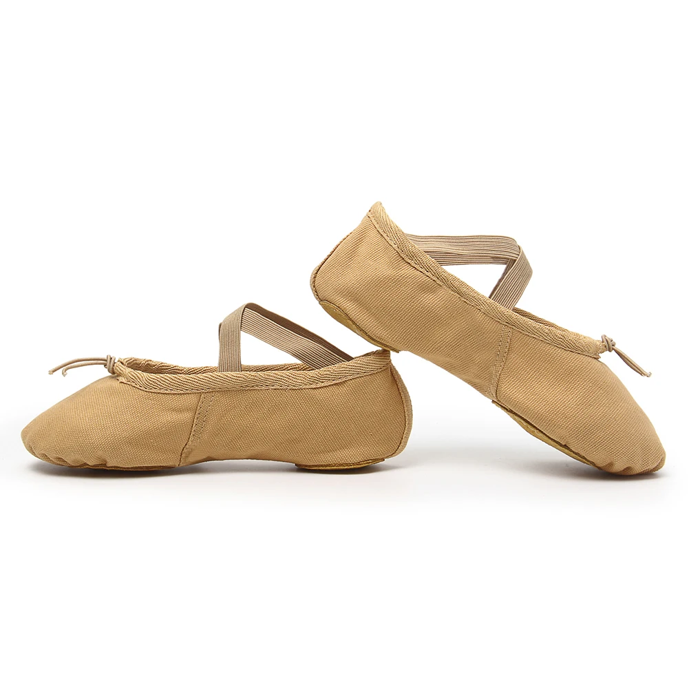 Dance Shoes Flat Girls Ballet Canvas Soft Gym Yoga Practise Kids Woman Slippers