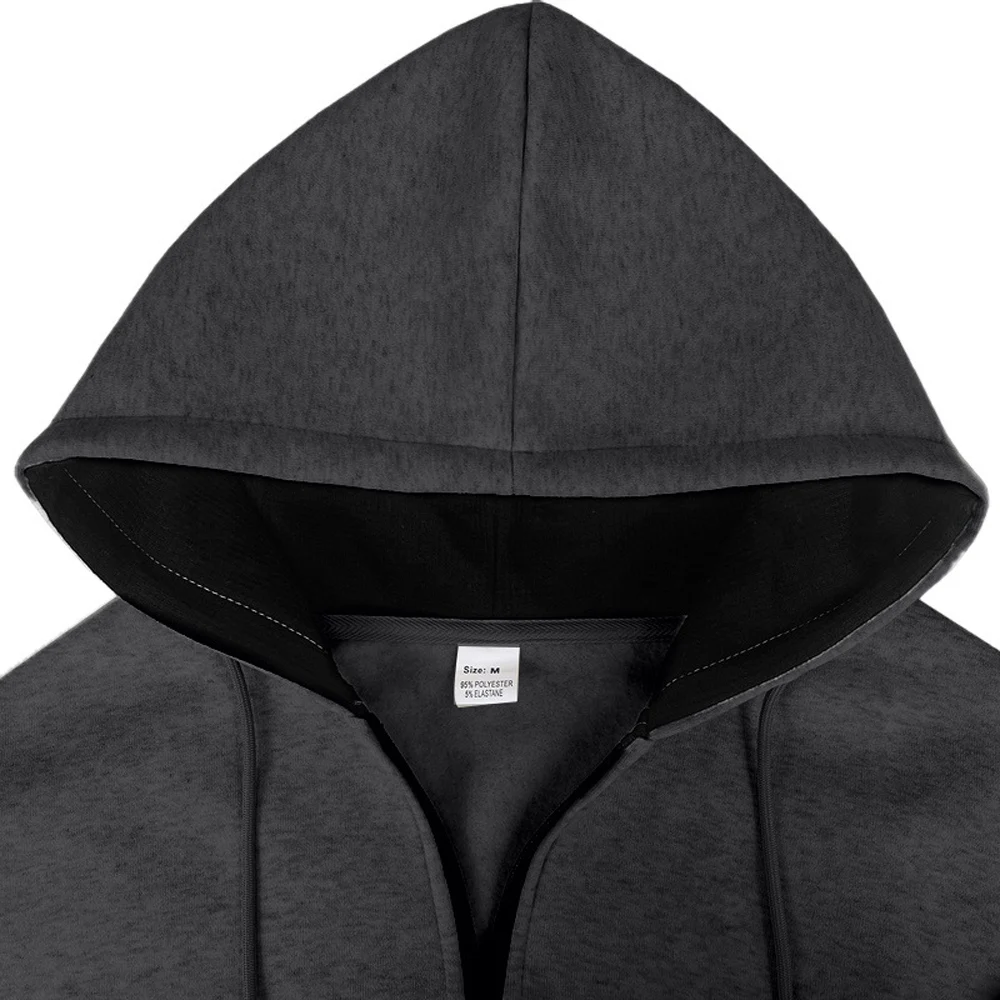 Men's Fleece Sweatshirt Sets Hooded Coats Velvet Sporty Sweatpants