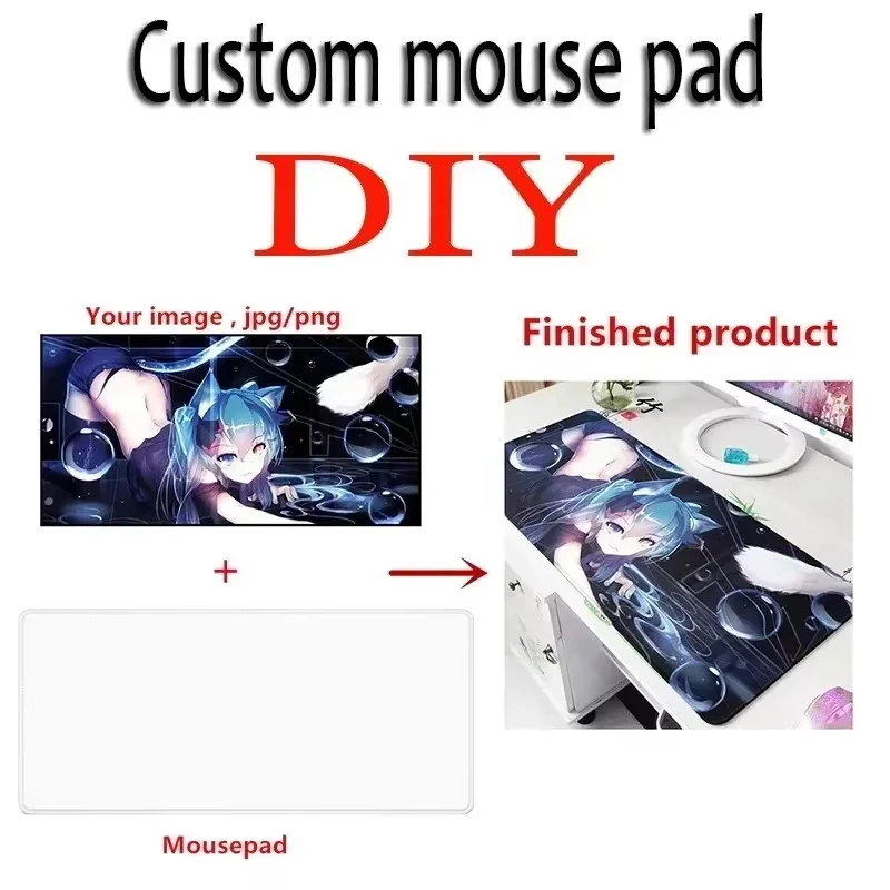 커스텀 XXL 마우스 패드 초대형 DIY 게이밍 키보드 패드 귀여운 애니메이션 노트북 카펫 매트 데스크 매트 락엣지 마우스패드 XXL