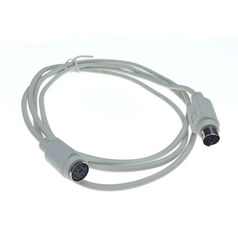 Premium Quality PS/2 Keyboard and Mouse Extension Cable - 6 Pin Connector for Enhanced Connectivity