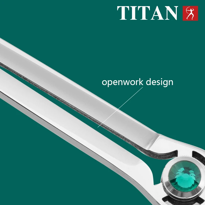 TITAN 전문 손질 가위 애완 동물 도구 개 컷 기계 애완 동물 가위 7.0 7.5 인치