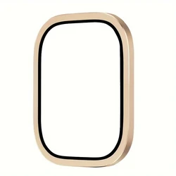 Premium Metal Frame Tempered Glass Screen Protector - Ultra 2 Ultra 49mm (Golden)