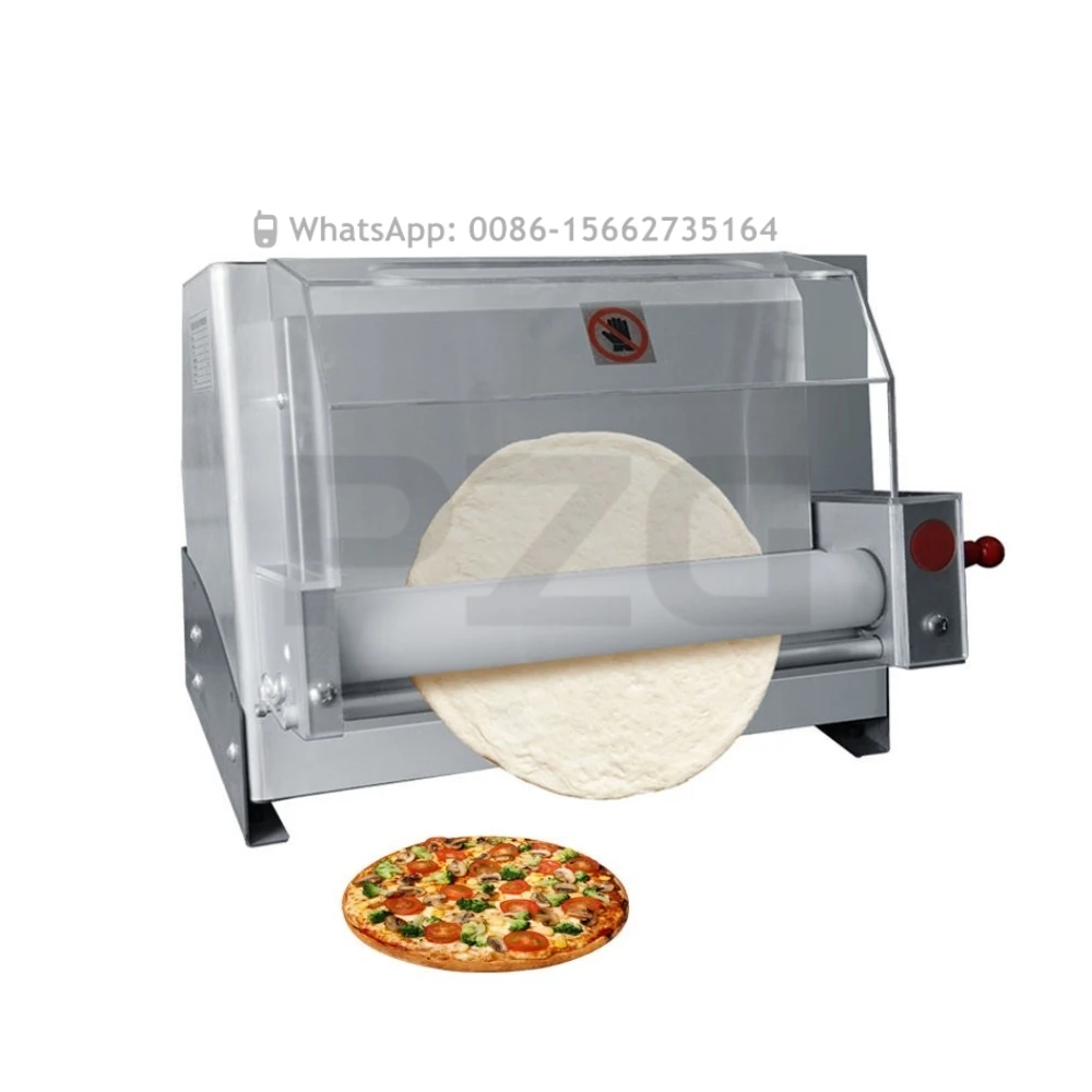 3-18 Inches Pizza Press Rolling Machine Automatic Pizza Dough Moulder Former Roller Sheeter Flattener Pressing Machine