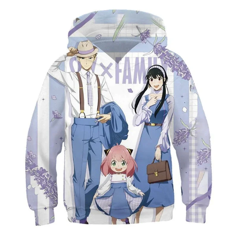 

Newest Japan Anime Spy X Family Anya Forger Cosplay Hoodies Sweatshirt 3D Teens Boys Girls Cartoon Harajuku Hoodie Sweatshirt