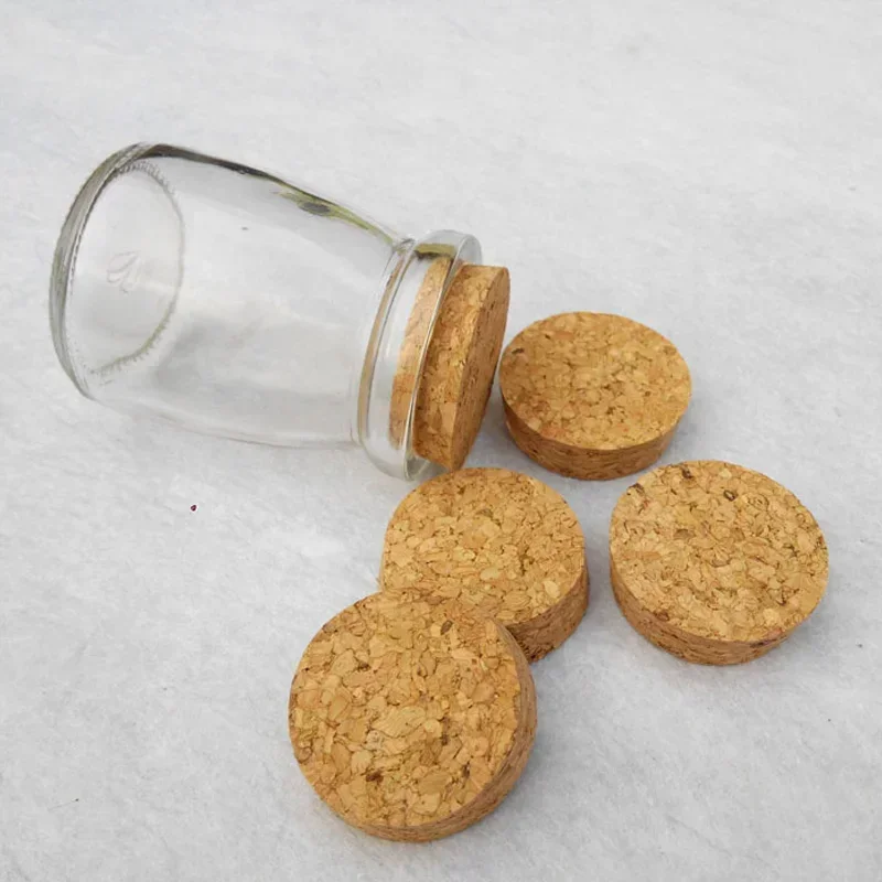 100ml Jam Jar Wish Glass Bottles Tiny Empty Clear Cork Glass Milk Bottles Vials for Wedding Holiday Decoration Barattoli Vetro 4