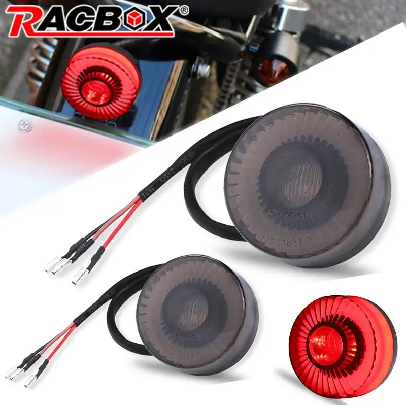 Mini 11-LED Motorcycle Tail Light – 12V Universal, Red Lens, For Cafe Racer / Bobber / ATV