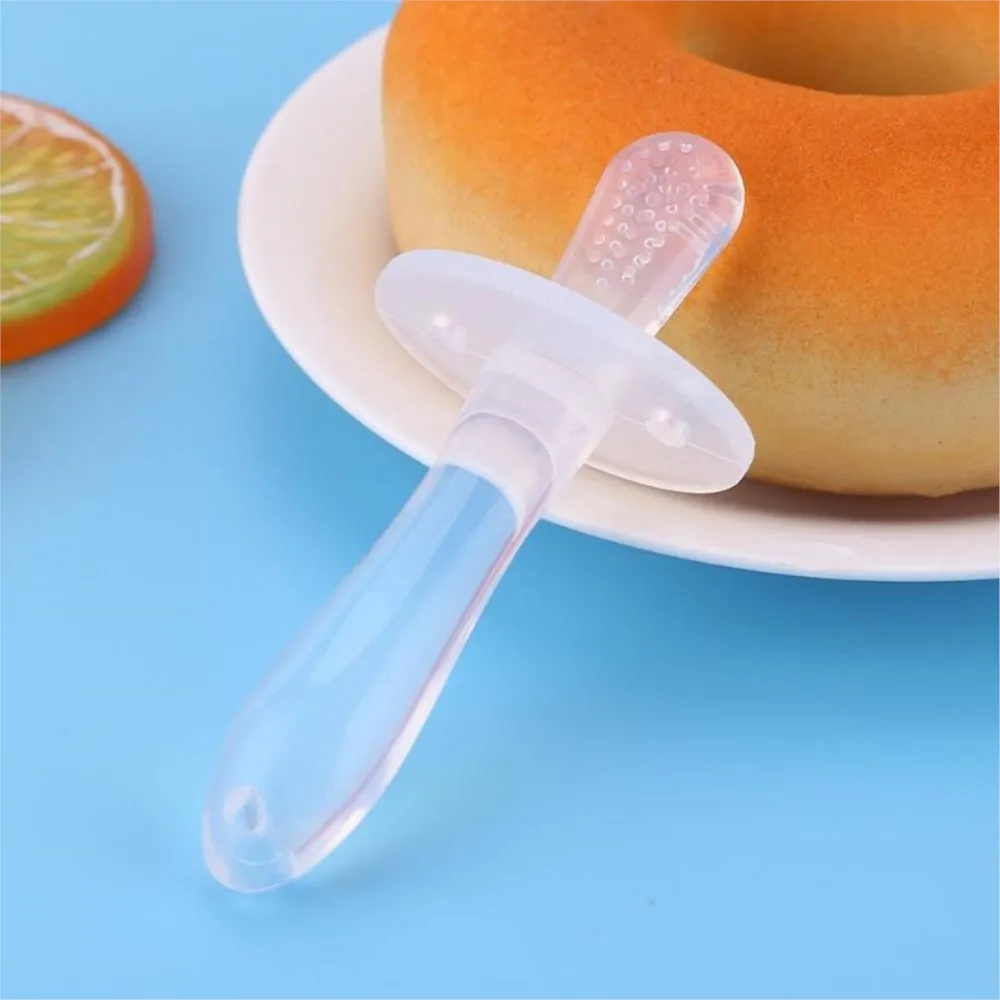 Safe Baby Silicone Teether Stick Environmentally Silicone Teething Stick Toddler Chews Teether Toothbrush Dental Care Baby Care 4
