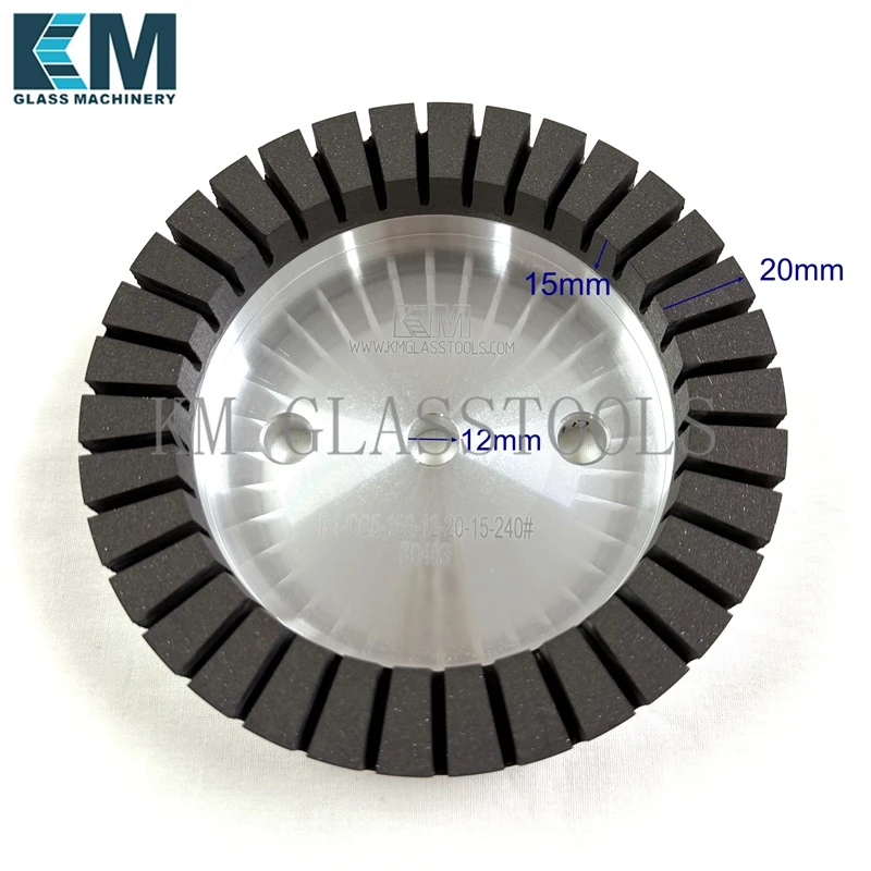 Glass resin wheel, resin wheel for laminated glass, black wheel, good brightness 150x20x15mm,product.