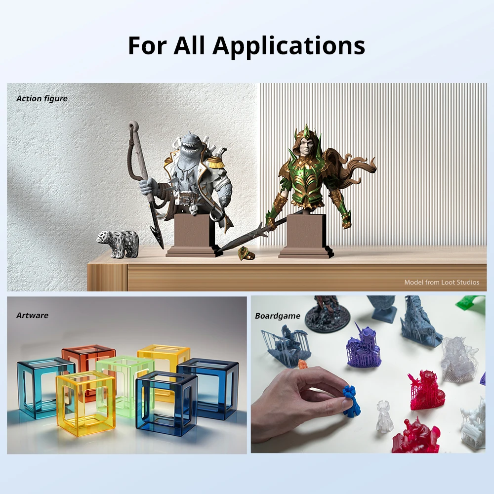 3D Printer ANYCUBIC Photon Mono 4 Ultra V2 LCD 3D Printer 7" 10K UV Resin Printers High Speed 3D Printing Build Volume Size 153.4x87x165mm