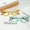 Vintage Round Frame Reading Glasses Women Anti Blue Light Farsighted Eyewear Men Presbyopia Glasses Optical Prescription Eyewear 1