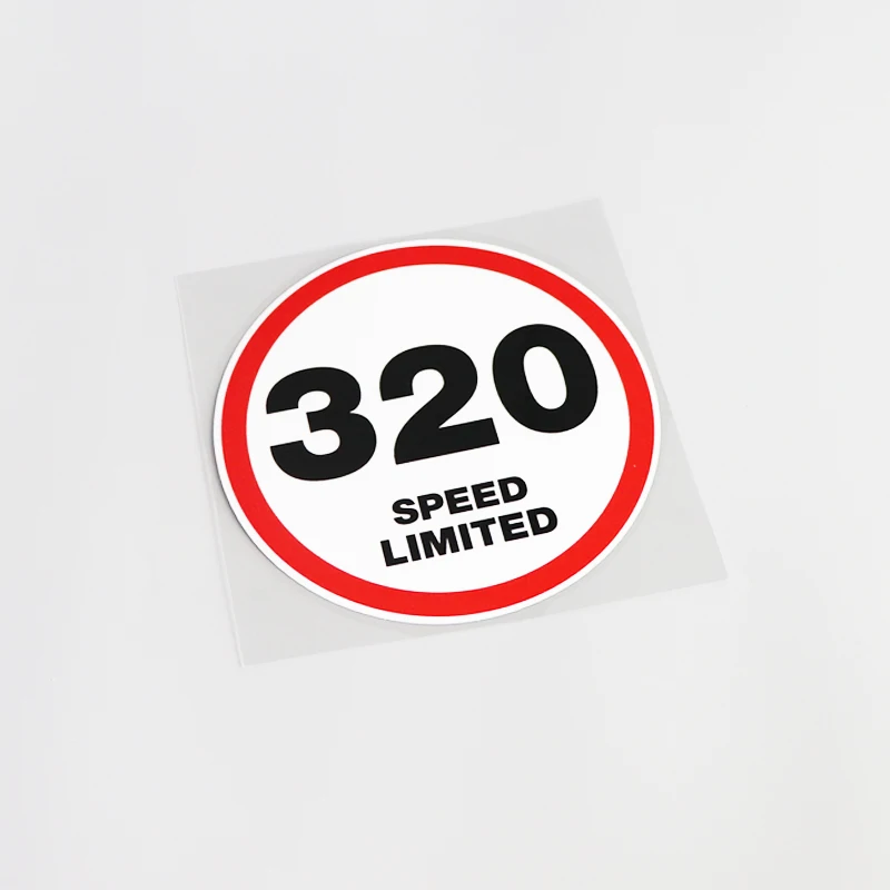 

Jpzs new vehicle speed limit pattern polyethylene car sticker, 12.5cm x 12.5cm, PVC accessories Decal waterproof and sunscreen