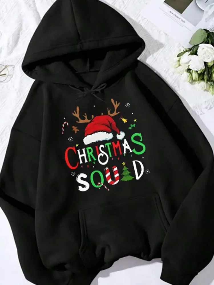 Family Christmas 2024 Squad Clothes Matching Christmas Santa Reindeer Team Unisex Clothes Christmas Crew   Female Clothes 4
