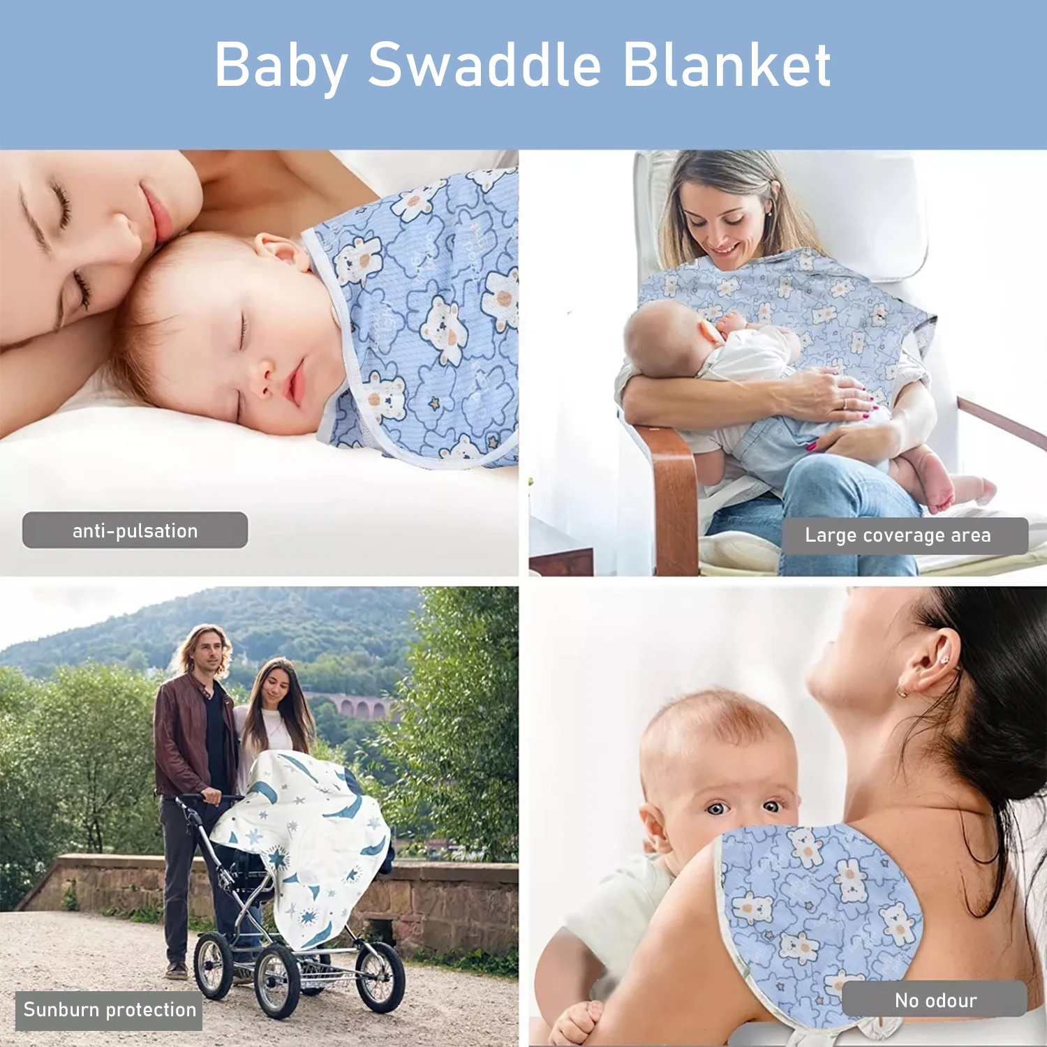  Elastic Newborn Shock-Absorbing Swaddle 2