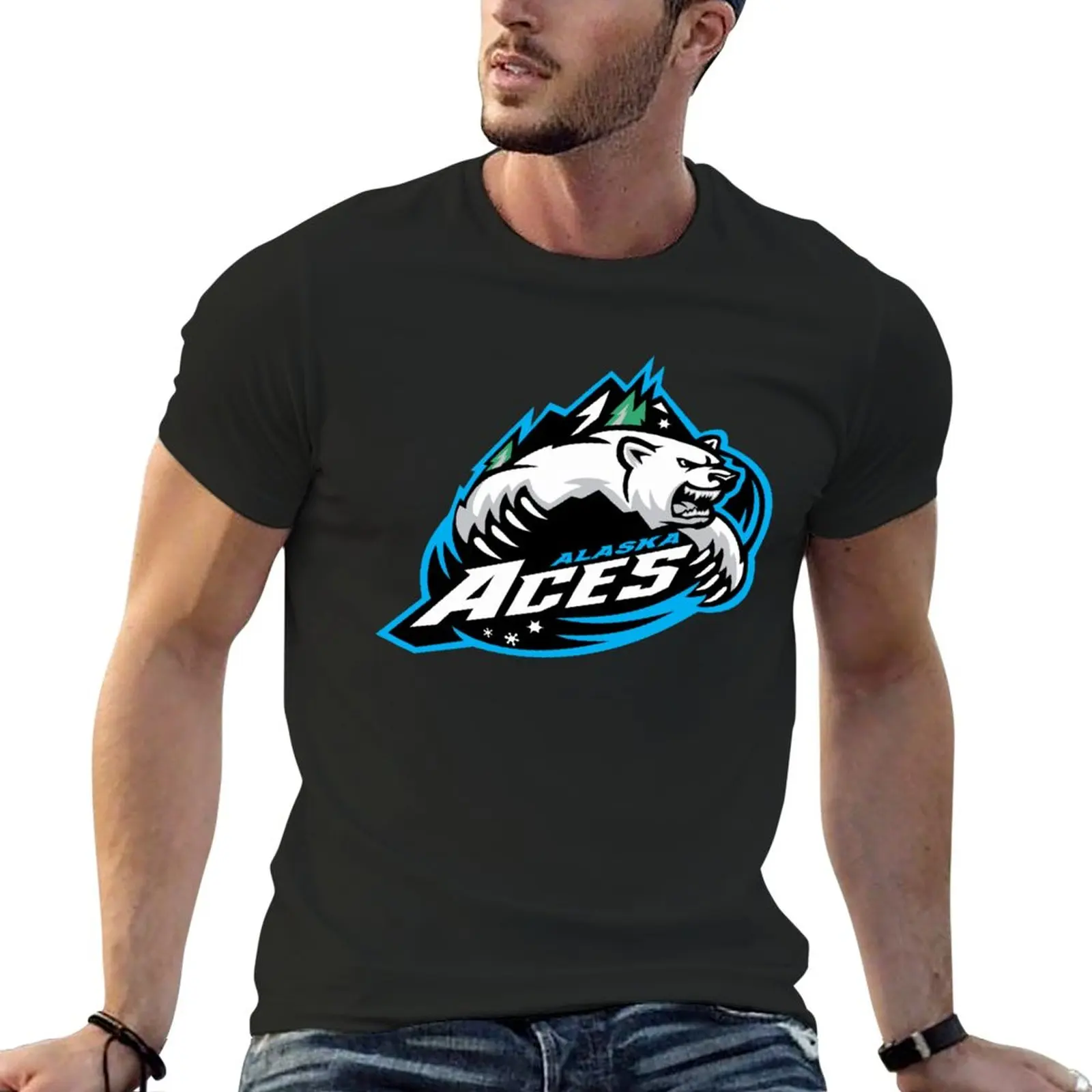 

alaska aces T-Shirt customs design your own anime clothes plus size tops men graphic t shirts