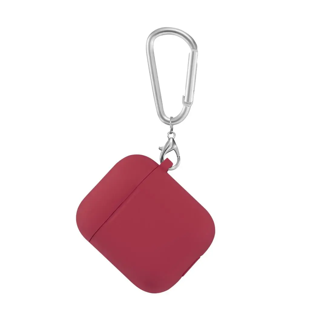 Soft Silicone Protective Earphone Case with Keychain Accessories