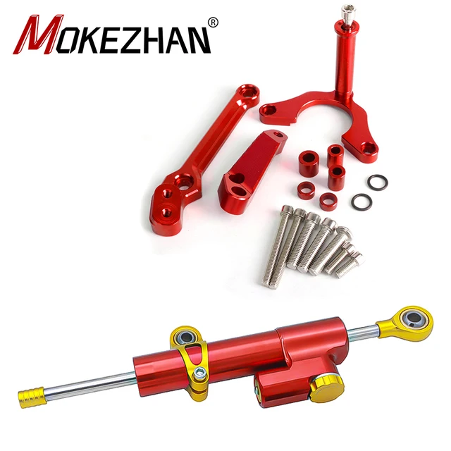 Ammortizzatore Sterzo Per Kawasaki Z800 2013-2018 - In Alluminio CNC - Regolabile E Facile Da Montare - Foto 4