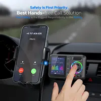 VR Robot Bluetooth 5.0 FM Transmitter Car MP3 Player Adapter Wireless Handsfree Car Kit with Big Screen U Disk TF Card Playback - Image 4