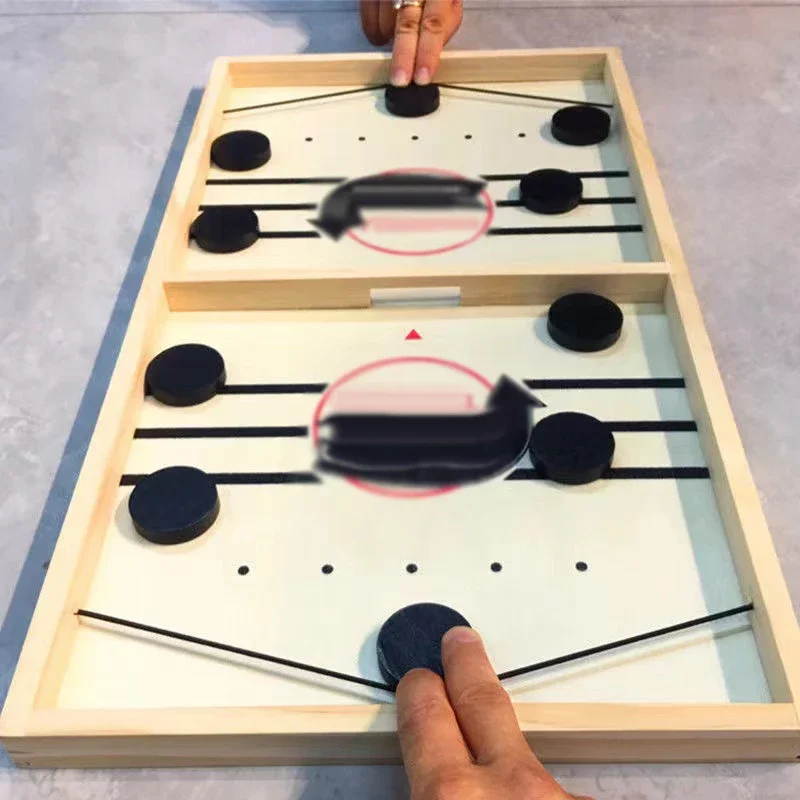 Table Hockey Game Toys Table Fast Sling Puck Super Winner Sling Battle Desktop Game Hockey Board Game Interactive Chess Toys 4