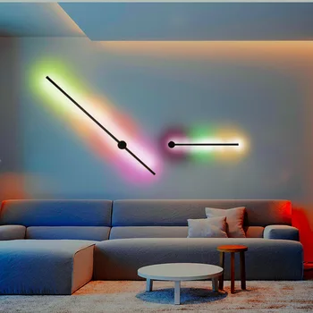 LED Wall Lamp Wall Light RGB Remote Dimming Wall Sconces Bedroom Light Nordic Indoor Lighting Livingroom Background Decoration 2