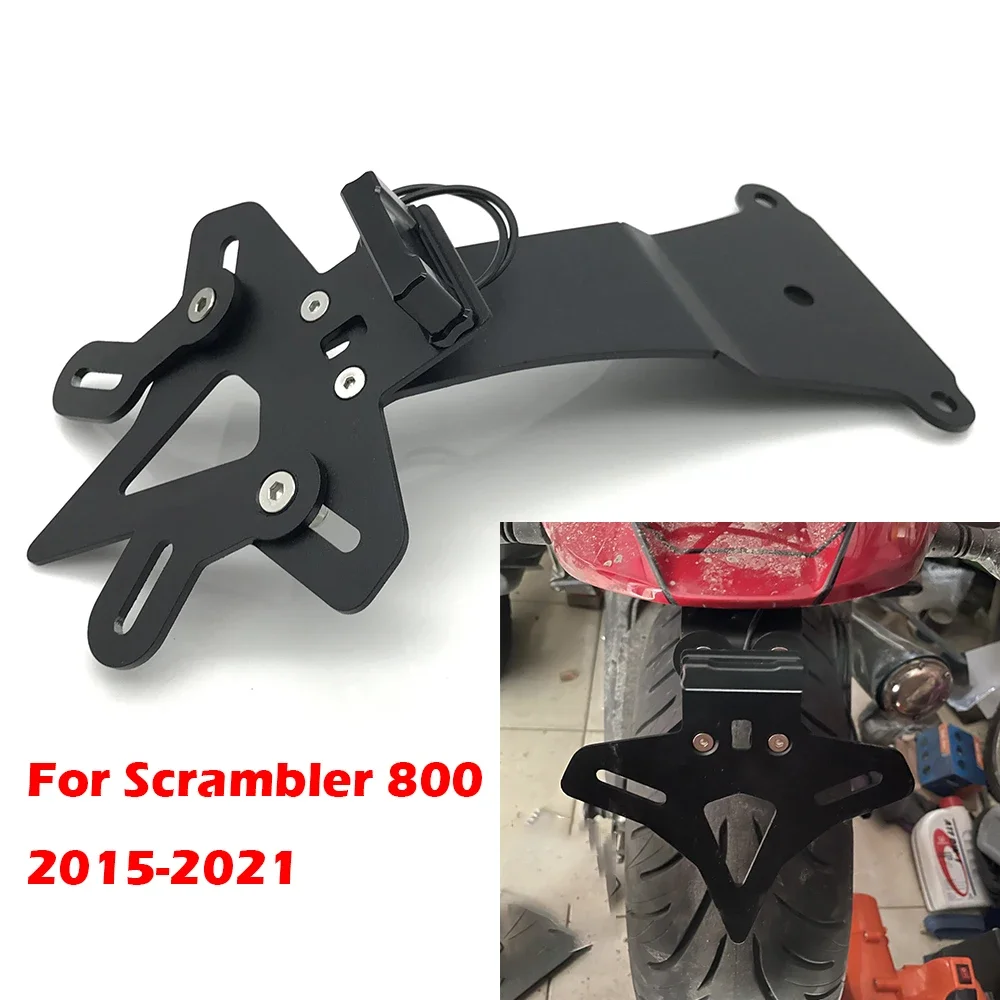 Feu Arrière Moto Universel 12V 21 LED Moto Feu Blanc De Plaque D'immatriculation Feu Arrière