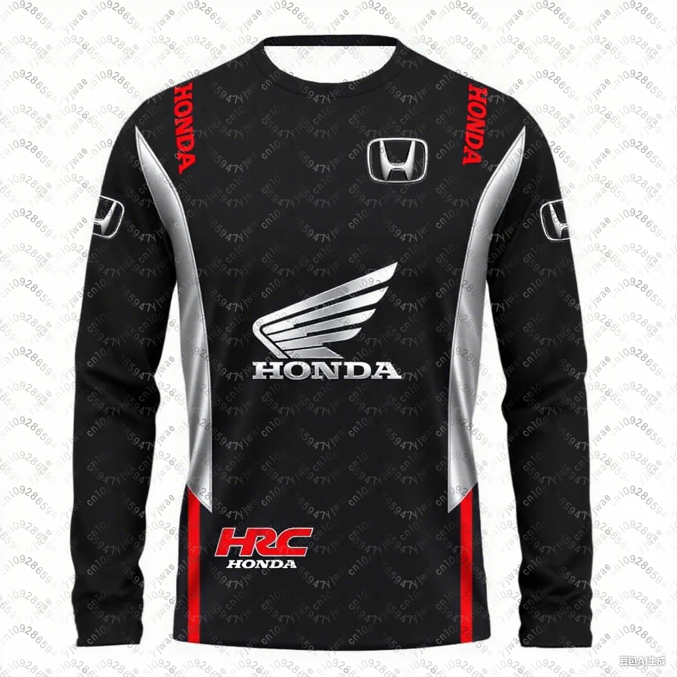 남성과 여성을위한 긴 소매 혼다 라이딩 티셔츠 탑 오프로드 스타일 3D 인쇄 Motociclista Biker Deportiva 빠른 건조