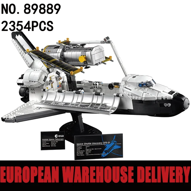 Bloques de construcción de nave espacial para niños, juguete de ladrillos para armar nave espacial de piezas, ideal para regalo de cumpleaños, 2354 1