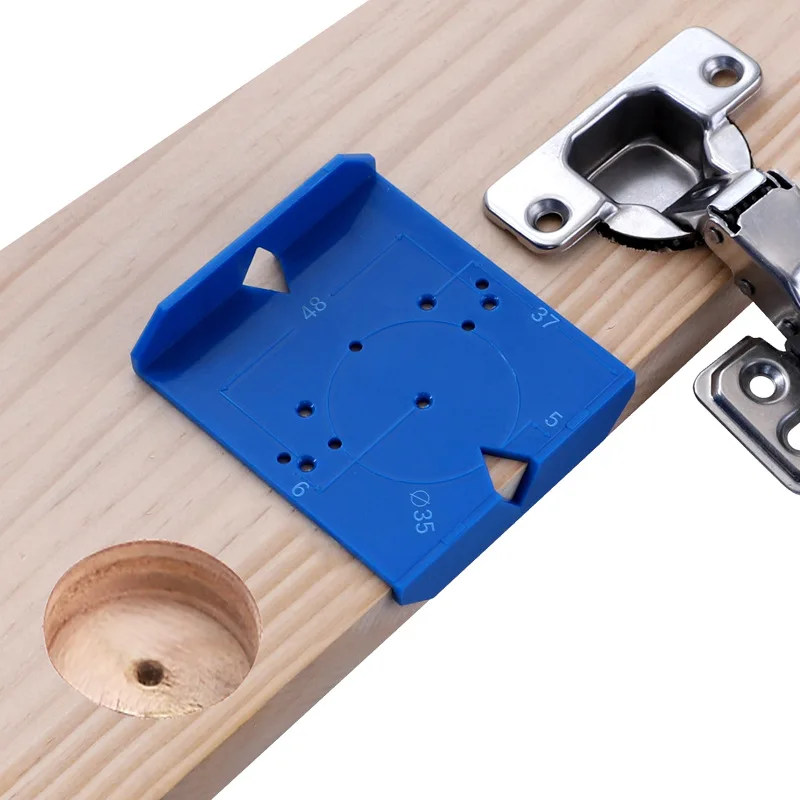 35/40MM Hinge Drilling Auxiliary Locator Positioning Ruler Hole Opener Locator Template  Woodworking DIY Tools for Door Cabinets