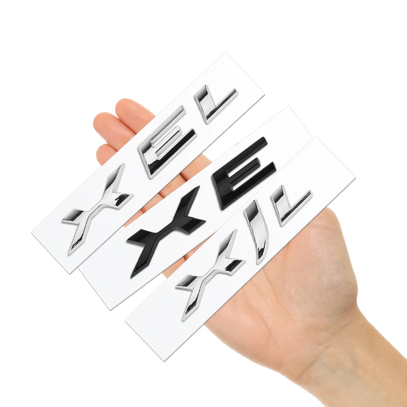 재규어 XE XEL XF XFL XJ XJL 자동차 스타일링, 3D ABS 크롬 엠블럼, 자동차 배지 스티커 데칼, 자동차 액세서리