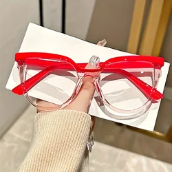 Vintage - Inspired Cat Eye Glasses for Women - Stylish, Lightweight & Durable with Blue Light Blocking Lenses (Red)