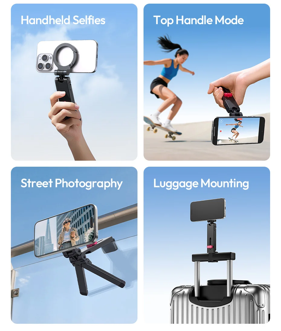 MA88 MagLock Phone Holder Mount 360° Adjustable Clamp Mount Magsafe Phone Tripod