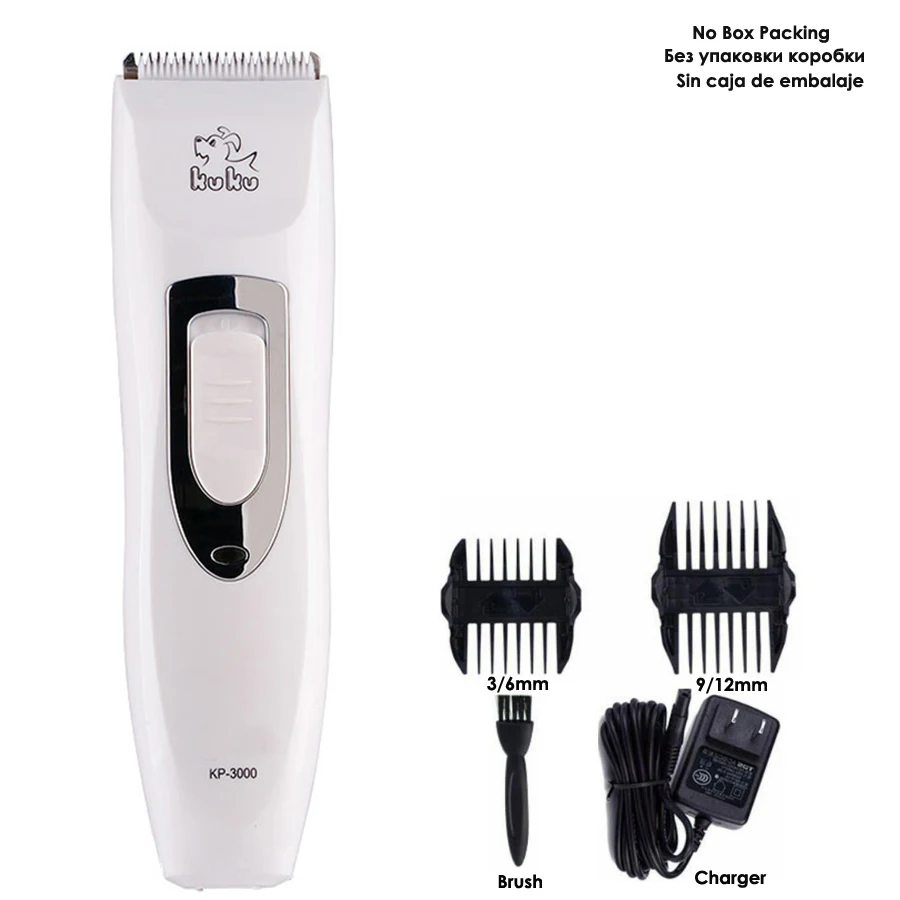 KUKU KP3000 Pet Hair Clipper Electric Dog Hair Trimmer Rechargeable Sharp for Dog Grooming Haircut Shaver Machine White hair trimmer pet clipper dog hair trimmer pet hair trimmer dog clipper