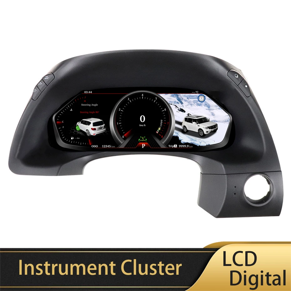 

12.3''LCD Digital Virtual Cockpit Instrument Cluster For Nissan Patrol Y62 Infiniti QX80 2015-2019 Oldmeter Display Dashboard