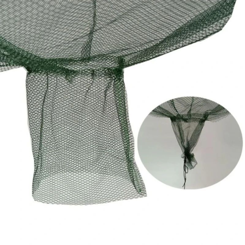 Fish Net with Fishing Rope Hand Casting Cage Crab Net Foldable Fishing Mesh  Trap