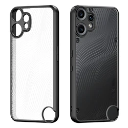 DUX DUCIS Airbag Anti-Drop Transparent Phone Case, TPU+Acrylic Shockproof Cover for Nothing CMF Phone 2 Pro (Black)