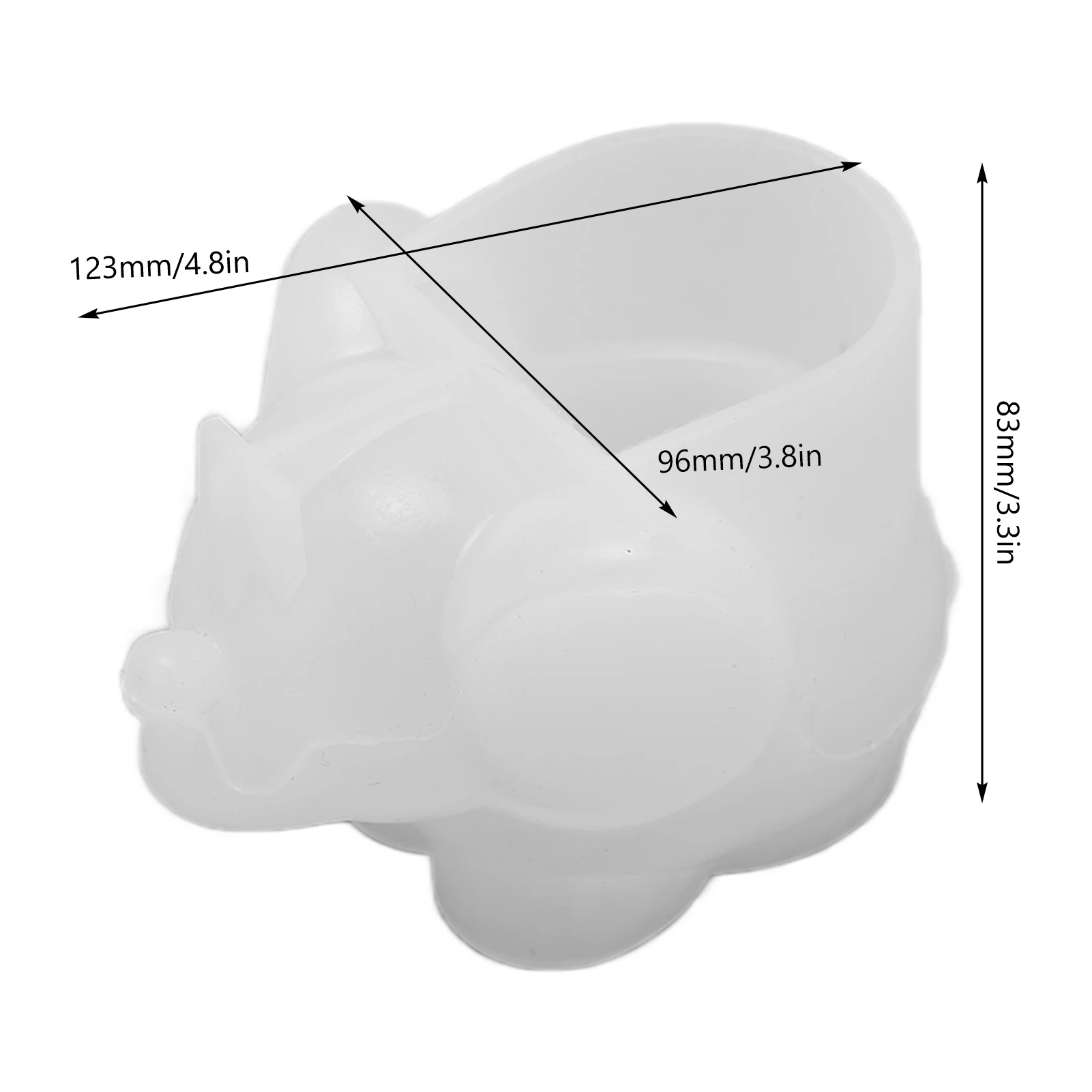 Elephant Silicone Resin Mold DIY Jewelry Storage Box Flower Pot Mold Cement Planter Clay Molds Home Decor Gift