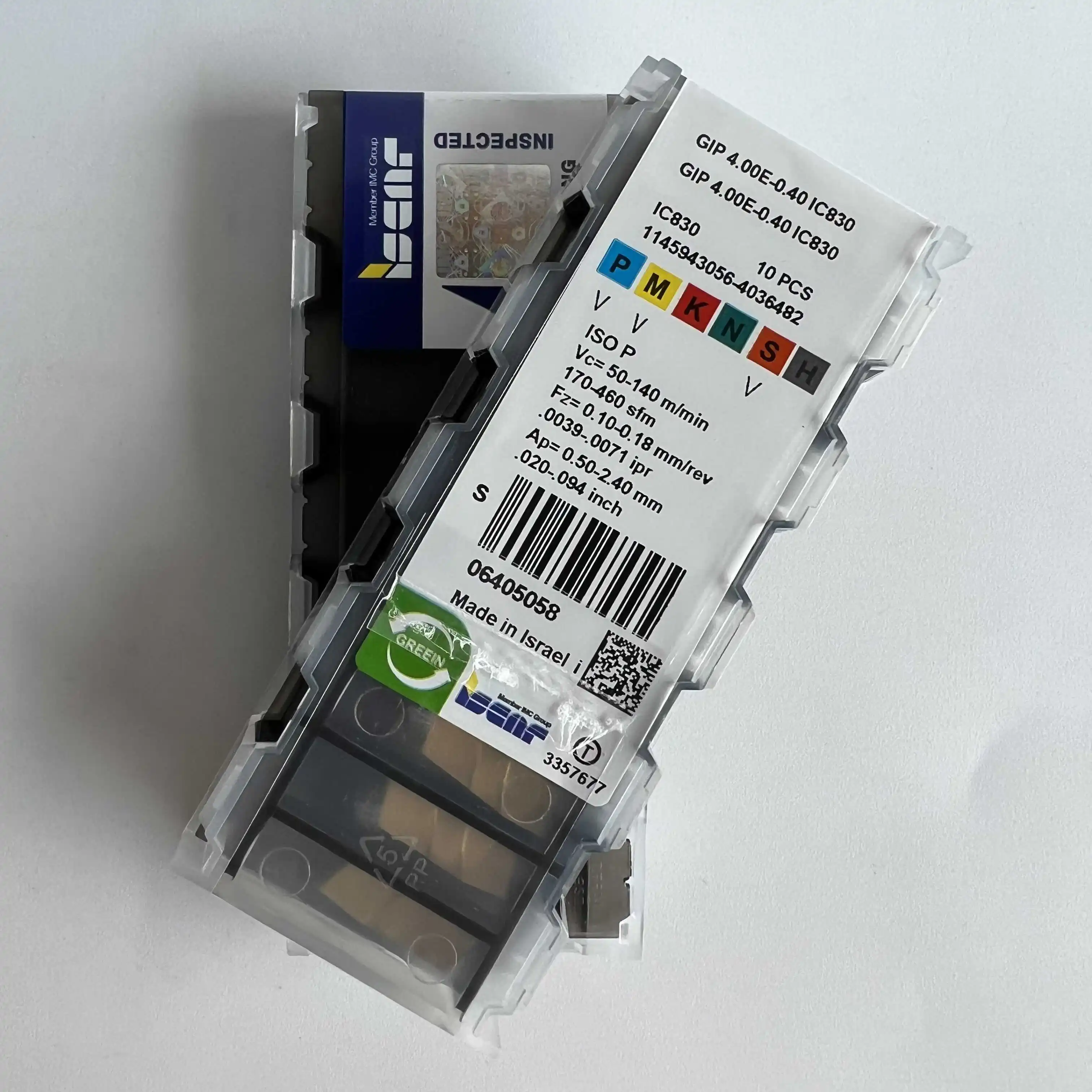 

GIP4.00E-0.40 IC830 /Carbide CNC Blade 10 Pieces