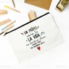 Best Teacher in The World Spanish Print Makeup Bag Travel Neceser Toiletries Storage Pouch Pencil Bags Graduate Gift for Teacher 4
