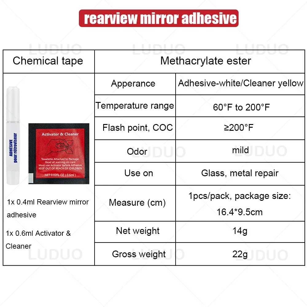 3/1PCS Liquid Super Glue Car Rearview Mirror Repair Adhesive Glass Metal Restoration Fillers Sealants 15 Minutes Curing Glue 5