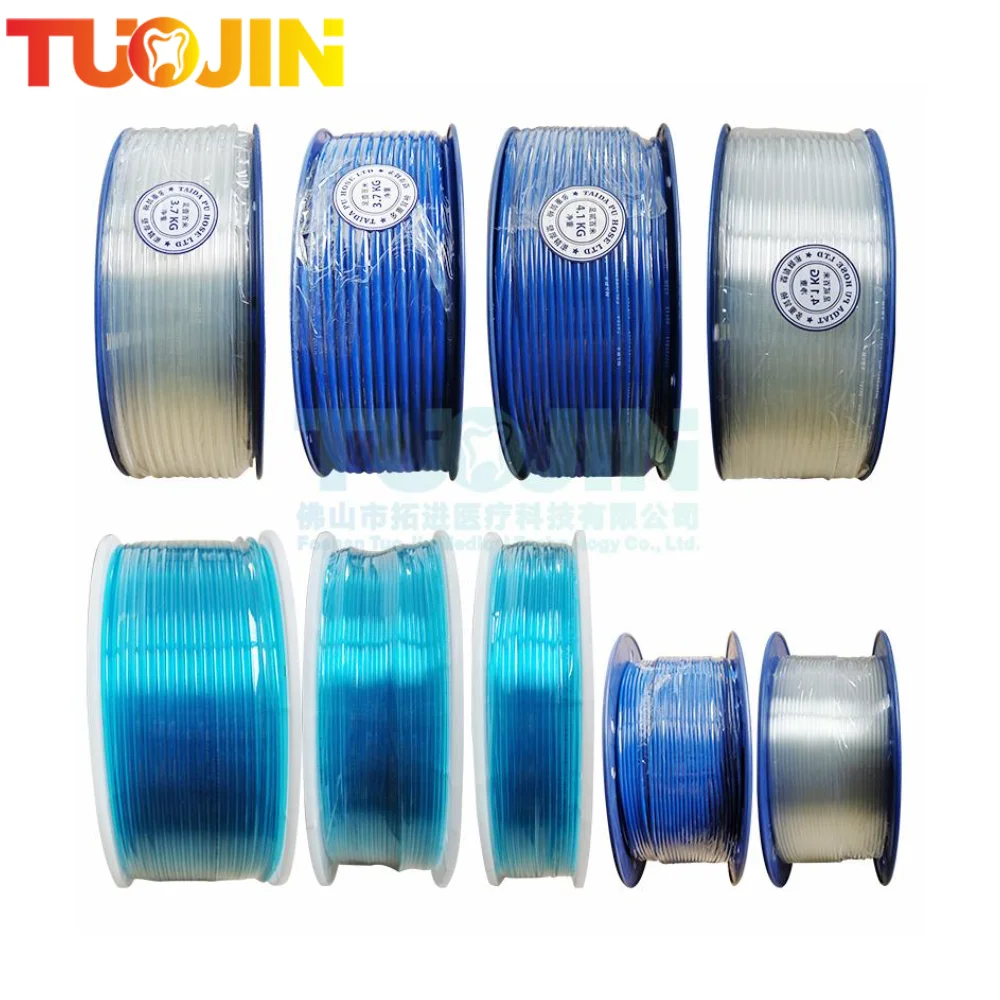 

10M Dental Polyurethane PU Chair Water Vapor Air Hose Pipe Tube Blue PU tube Dental Air Water Pipe