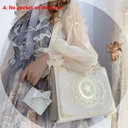 Vintage Gothic Black Shoulder Bag - Luxury Designer Handbag (Beige no pendant)