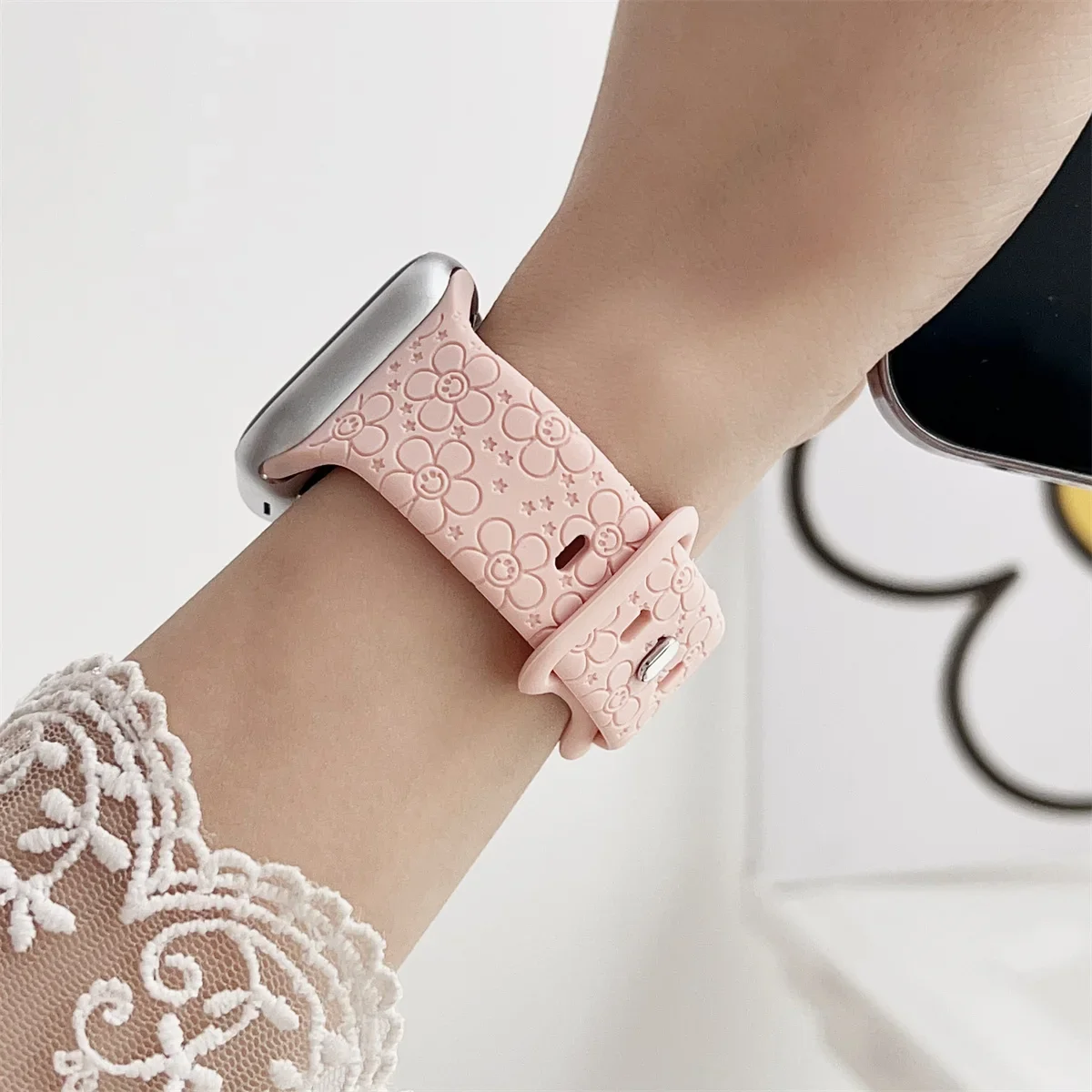 Watch Band For iWatch 42/44/45/49mm 38/40/41mm Silicone Fashion Watch Strap for Watch Series Ultra2 Se 9/8/7/6/5/4/3/2/1_voghion.com