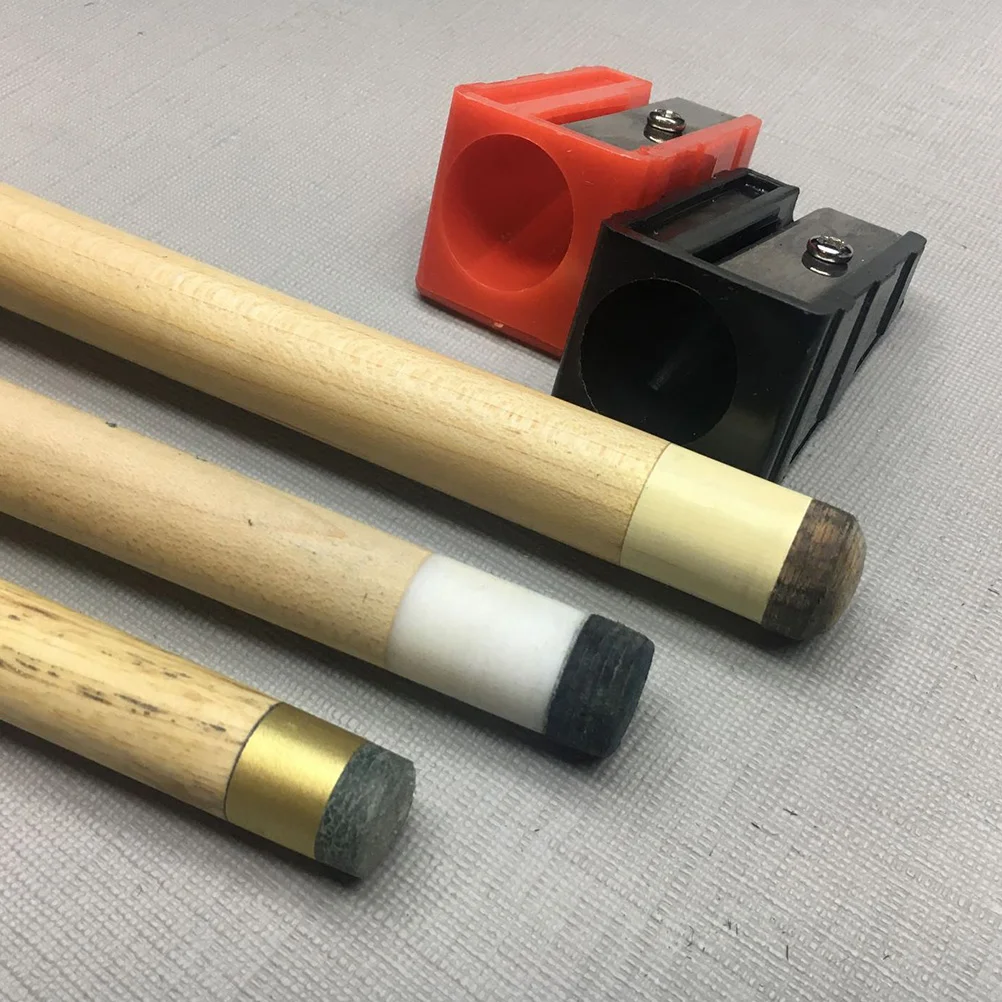 3Pcs Billiard Cue Accessories Trimmer Billiards Cue Tip Sharpener Billiards Tip Repair Supplies Sharpener