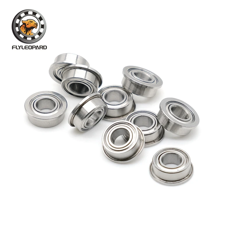 

MF105ZZ Flange Bearing 5x10x4 mm 10PC Double Shielded Miniature Flanged MF105 Z ZZ Ball Bearings MF105-2Z MF105Z