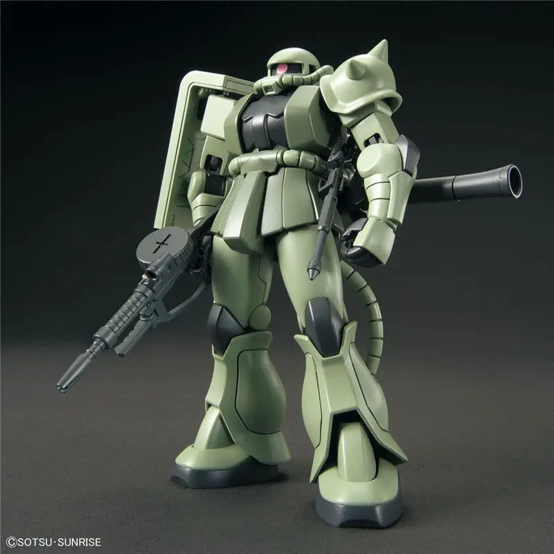 WM 모델 HG 1/144 HGUC MS-06 ZAKU II 수리된 버전 조립 모델 키트 액션 피규어 플라스틱 모델 컬렉션 장난감 선물