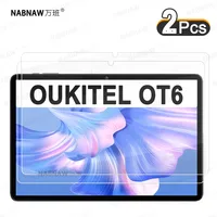 2 Pieces HD Scratch Proof Screen Protector Tempered Glass For OUKITEL OT6 10.1-inch Tablet Oil-coating Protective Film 1