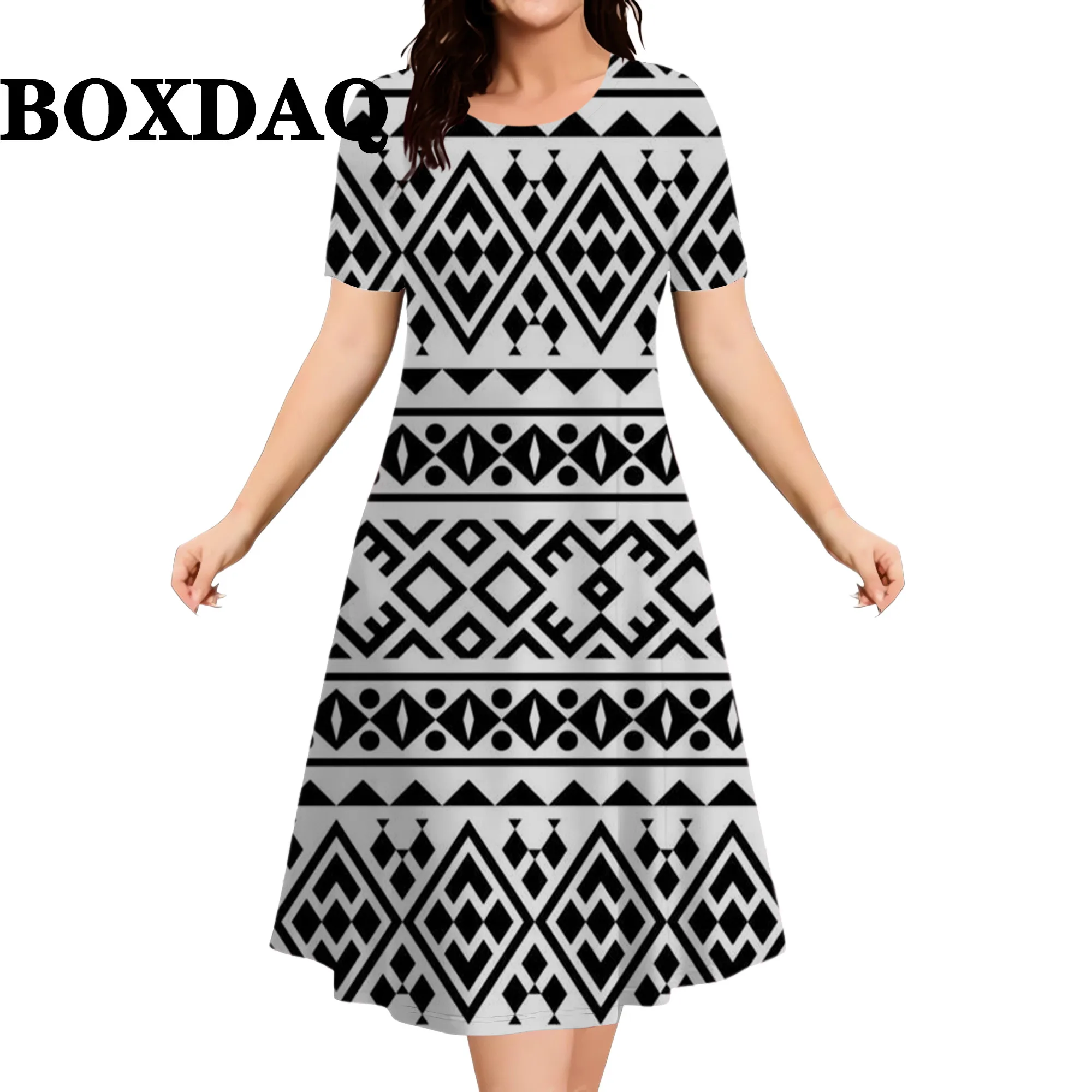 2026 New Floral Graphic Print Women’s Dresses Elegant Ladies Summer Dress Casual Retro Plus Size Female Fashion Loose Dress 9XL