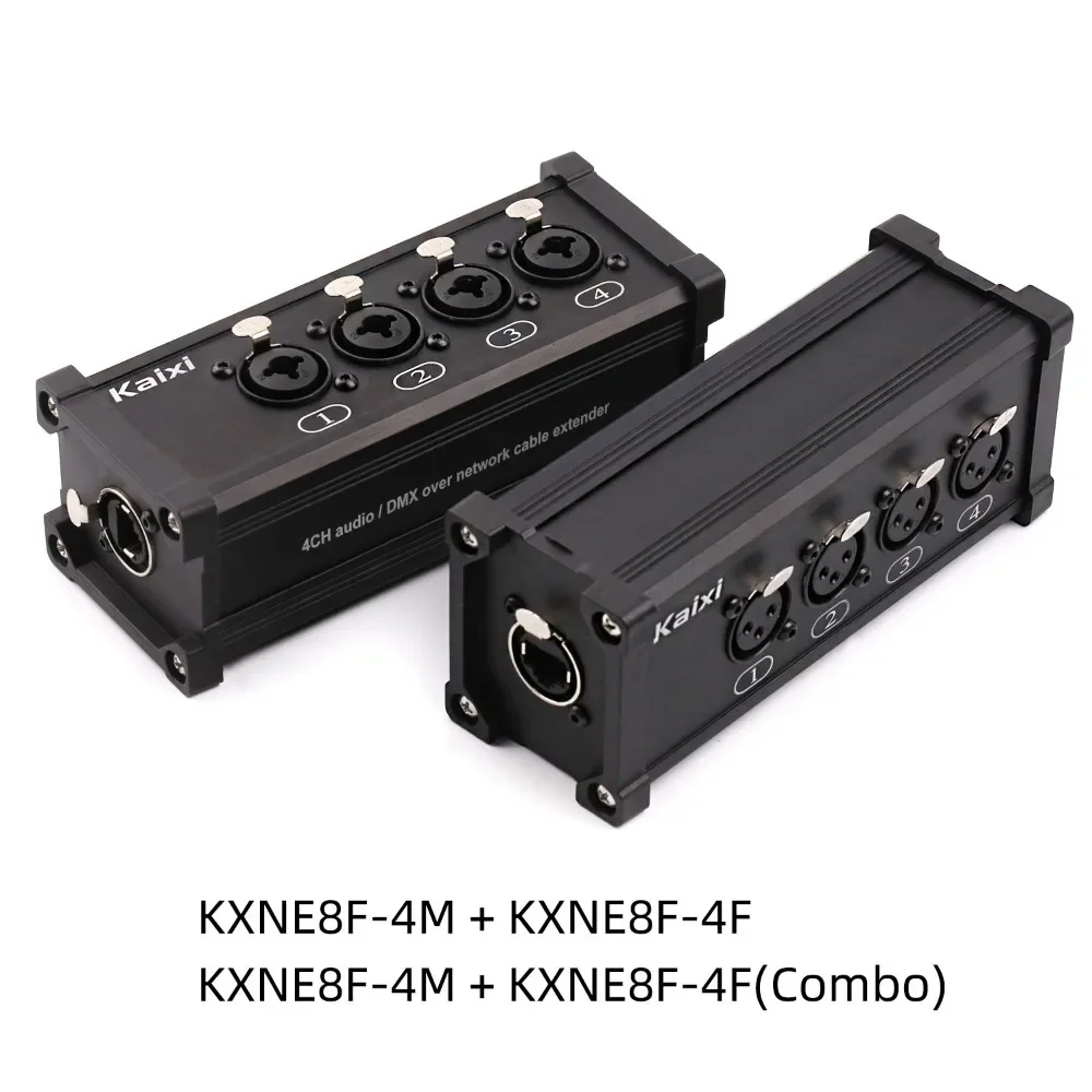 XLR Cable 4 Channel 3 Pin Audio Network XLR Cable for Stage Sound Lighting and Recording Studio Male and Female To RJ45 Ethercon DMX512