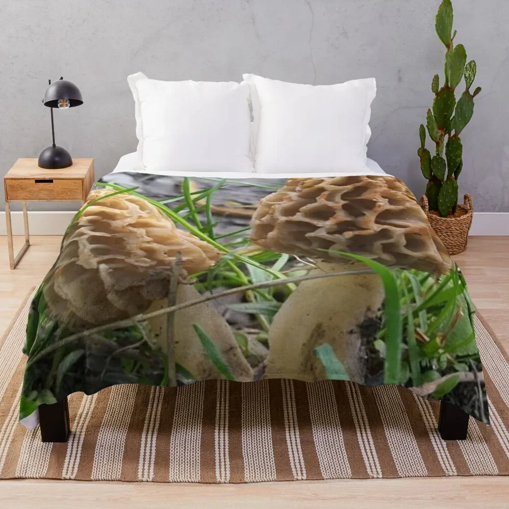 

Плед с грибами Forest Morel, модное диванное покрывало для кровати, подвижные одеяла