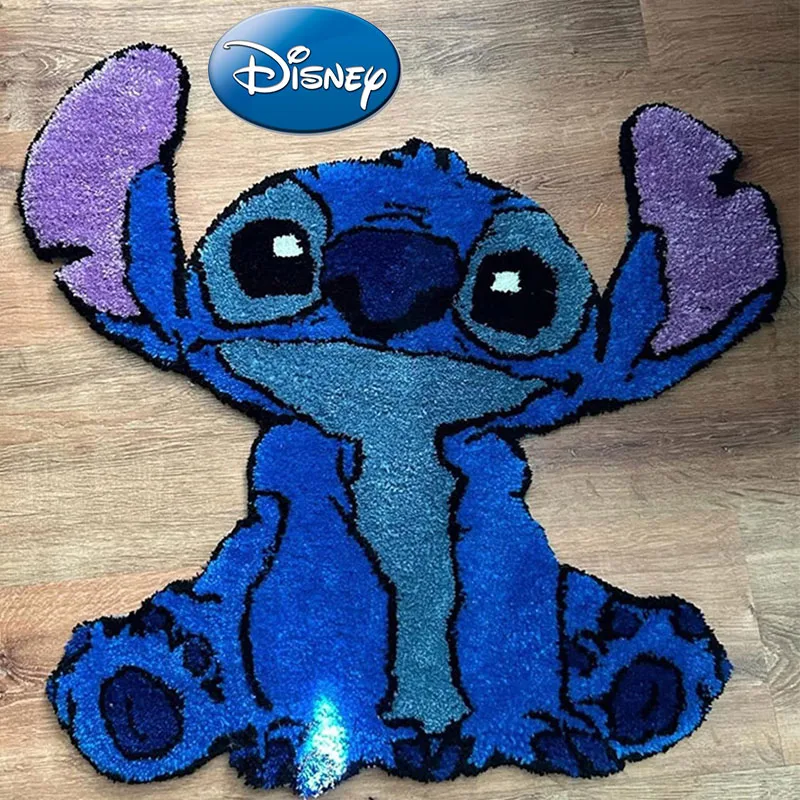 60Cm New Disney Kawaii Stitch Anime Mat Tappeti Per Soggiorno Camera Da Letto Ragazze Camera Dei Bambini Nursery Home Decor Tappeto Antiscivolo Regali