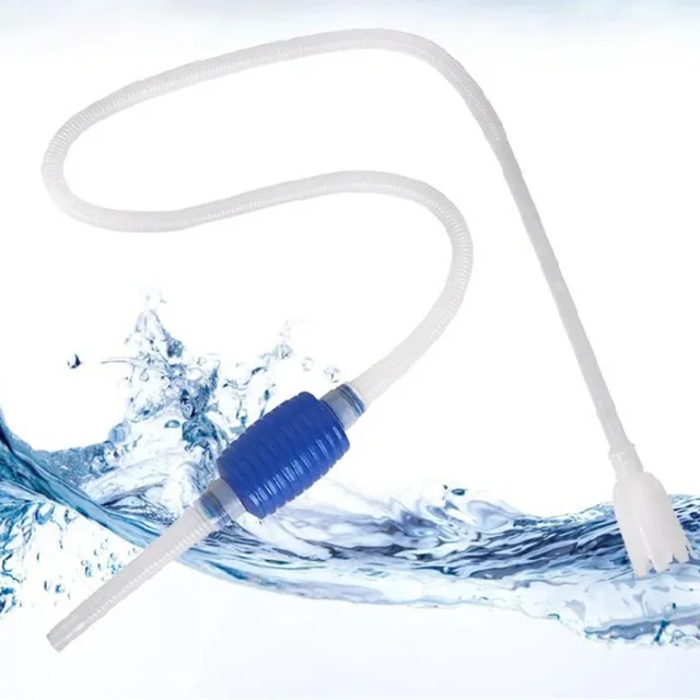 140cm Aquarium Cleaner Tool Siphon Gravel Suction Pipe Filter for Fish Tank, Vacuum Water Change Pump Tools, pipe tube for water 3